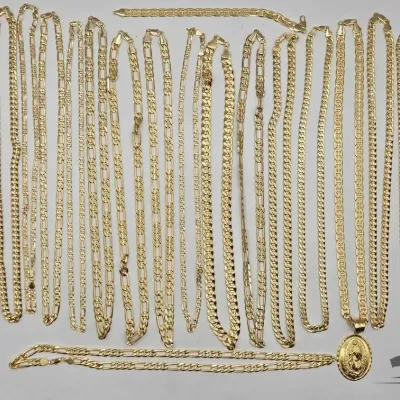 999 17 costume jewlery gold plated necklaces