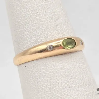 712 14kt gold ring with semi precious stones