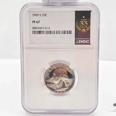1603 graded 1969 washington quarter