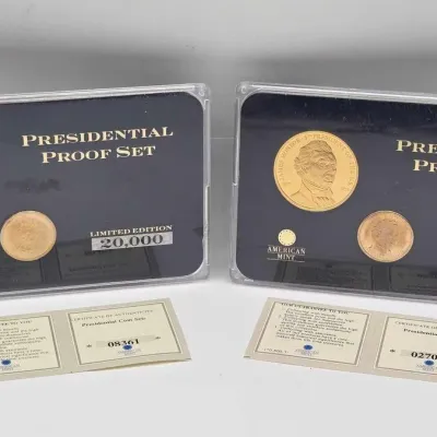 1624 2 presidential proof sets
