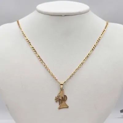 707 14kt gold necklace and 1 dad pendant