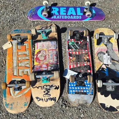 81022 5 wooden mixed skateboards