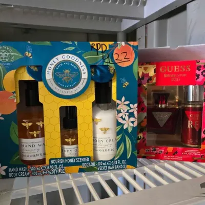 4122 honey goodness bath and body and guess body fragrances