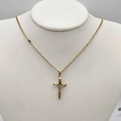 804 10kt gold necklace with pendant