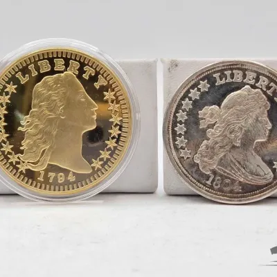 Sale Photo Thumbnail #116: 1754 2 replica coins