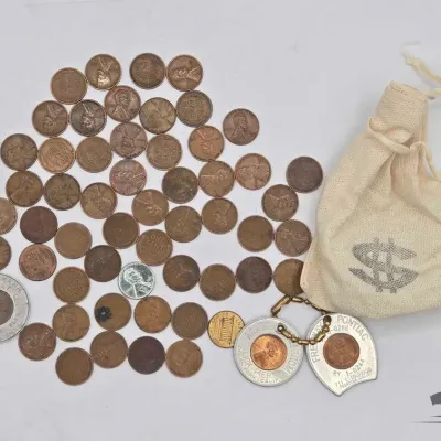 1613 mixed u s pennies