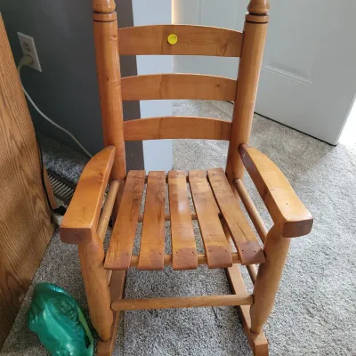 Oak child's rocker
