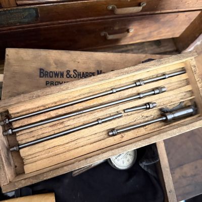 LOT 242G: Vintage Tool Chest FILLED With Precision Tools and More