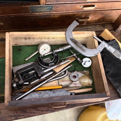LOT 242G: Vintage Tool Chest FILLED With Precision Tools and More