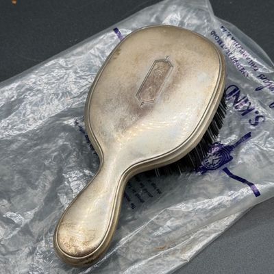 LOT 299J: Sterling Silver Brushes, Comb and Cup