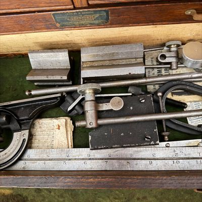 LOT 242G: Vintage Tool Chest FILLED With Precision Tools and More