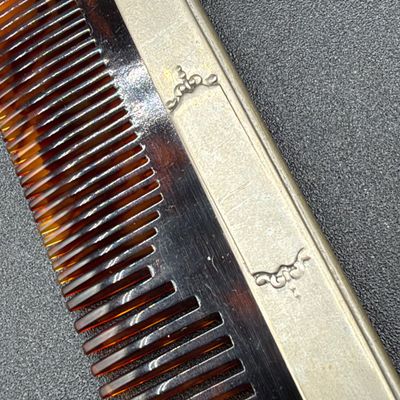 LOT 299J: Sterling Silver Brushes, Comb and Cup