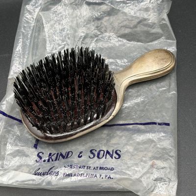 LOT 299J: Sterling Silver Brushes, Comb and Cup