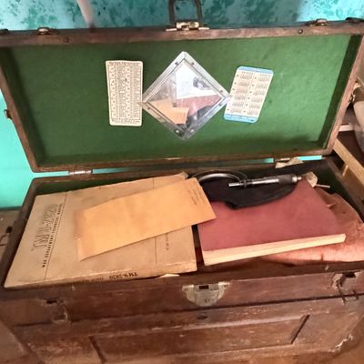 LOT 242G: Vintage Tool Chest FILLED With Precision Tools and More