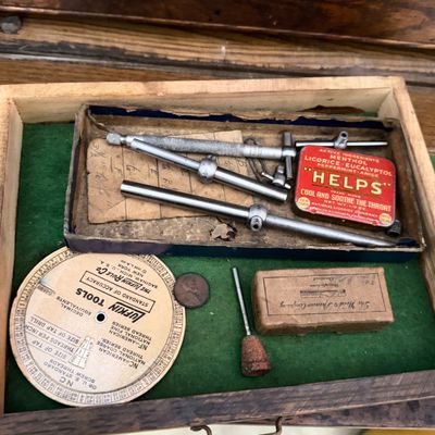 LOT 242G: Vintage Tool Chest FILLED With Precision Tools and More