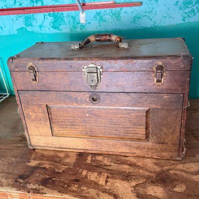 LOT 242G: Vintage Tool Chest FILLED With Precision Tools and More