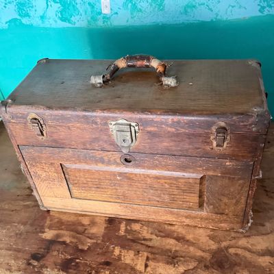 LOT 242G: Vintage Tool Chest FILLED With Precision Tools and More