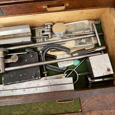 LOT 242G: Vintage Tool Chest FILLED With Precision Tools and More