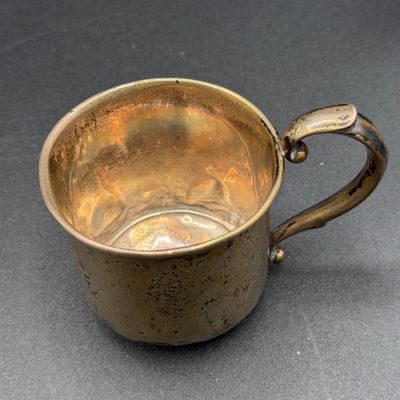 LOT 299J: Sterling Silver Brushes, Comb and Cup