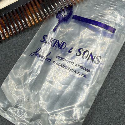 LOT 299J: Sterling Silver Brushes, Comb and Cup
