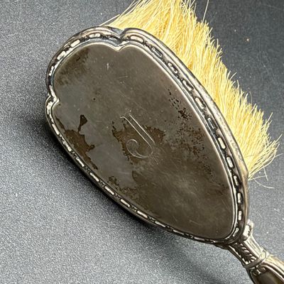 LOT 299J: Sterling Silver Brushes, Comb and Cup