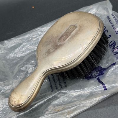 LOT 299J: Sterling Silver Brushes, Comb and Cup