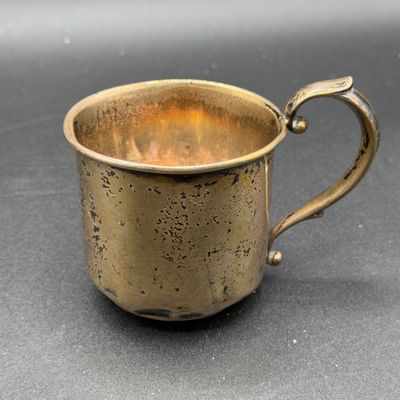LOT 299J: Sterling Silver Brushes, Comb and Cup