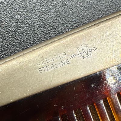 LOT 299J: Sterling Silver Brushes, Comb and Cup