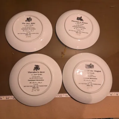 Sale Photo Thumbnail #55: Lot of 4 Farmland Memories Plates