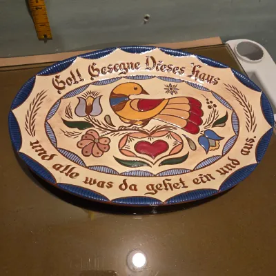 Sale Photo Thumbnail #65: Couple trivets, metal Minnesota tray, PA platter (so cute), coin sorter, liberty bell