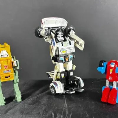  Vintage 1980s Transformers G1 Autobot Action Figures Lot (Jazz, Brawn, Gears) 