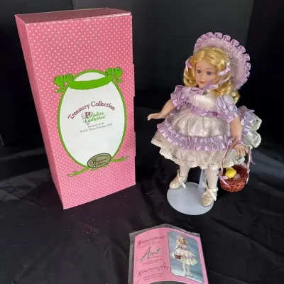 Vintage Paradise Galleries "April" Musical Porcelain Doll by Patricia Rose
