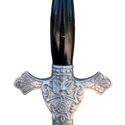 Sale Photo Thumbnail #305: Antique Knights of Columbus Ceremonial Sword, Scabbard and Storage Sheath, C E Herzog