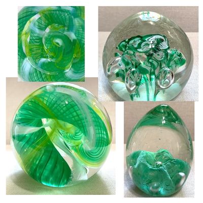 Sale Photo Thumbnail #6: 3 Vintage Studio Art Glass Paperweights: Scottish Caithness Sorcerer's Apprentice