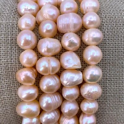 Sale Photo Thumbnail #420: 4 Ethereal Apricot Baroque Freshwater Pearl Bracelets