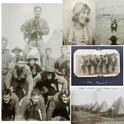 Sale Photo Thumbnail #102: 1924-1928 Camp Perry, Camp Nelson Dodd, Cleveland, Barberton Ohio 74 Photograph Scrapbook
