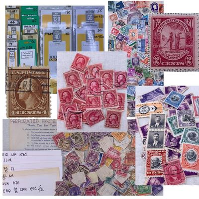 Sale Photo Thumbnail #450: 1300+ Antique to Vintage United States and International Postage Stamps and Philately Supplies