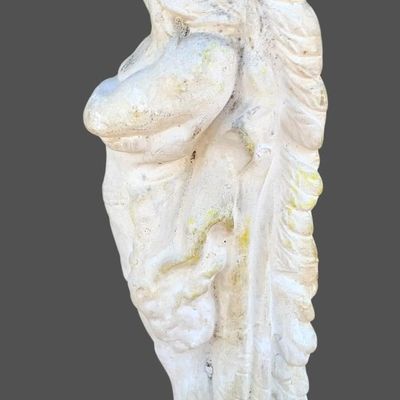 Sale Photo Thumbnail #218: Vintage Old West Chalkware Indian Chief Sculpture