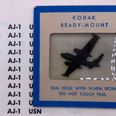 Sale Photo Thumbnail #225: 298 pc Vintage Kodak US Military Aircraft Recognition Slide Kit and Numbered Reference Booklet