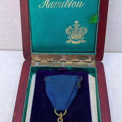 Sale Photo Thumbnail #302: Vintage United States Marble Shooting School Championship Tournament Medal By The Cleveland Press