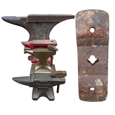 Sale Photo Thumbnail #357: 5 pc Vintage Blacksmith, Cobbler, Jeweler, Anvil Collection