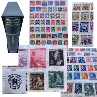 Sale Photo Thumbnail #240: Over 2100 Antique to Vintage Czechoslovakia, Moravia, Bohemia, German Occupied, Postage Stamps