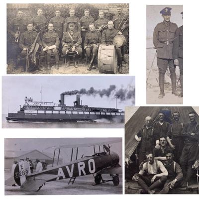 Sale Photo Thumbnail #394: 64 pc WWI Canadian Military Soldier Wartime Photograph Collection