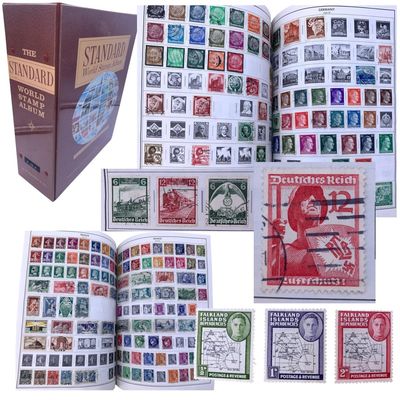 Sale Photo Thumbnail #210: Over 7500 Antique to Vintage US and International Postage Stamps in Vintage Stamp Book