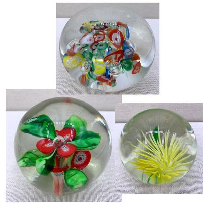 Sale Photo Thumbnail #26: 3 Vintage Studio Art Glass Paperweights: Norleans Japan