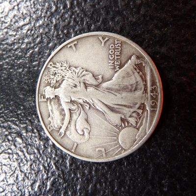 1943 WALKING LIBERTY SILVER HALF DOLLAR