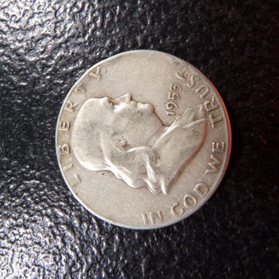 1953-D FRANKLIN SILVER HALF DOLLAR
