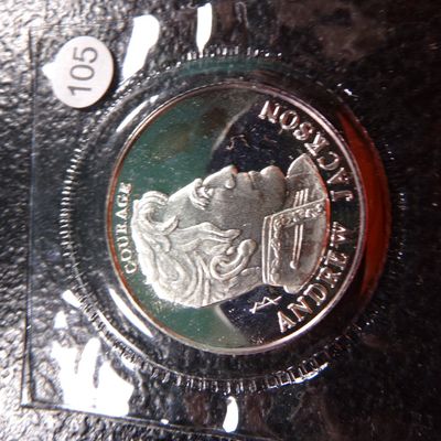 ANDREW JACKSON 240 GRAINS .999 SILVER PIECE