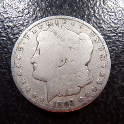 1893-O MORGAN SILVER DOLLAR