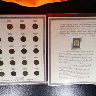 1890-1909 U.S. INDIAN HEAD PENNIES WITH 13C INDIAN HEAD STAMP